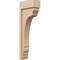 Ekena Millwork 4"W x 8"D x 24"H Thin Warren Rough Cedar Woodgrain TimberThane Corbel, Primed Tan CORUR04X08X24WARRCPR - alternate 1